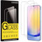 Coiwxmoi Verre Trempé pour Samsung Galaxy A25 5G 2 Pièces, Film de Vitre Protection écran Dureté 9H Anti Rayures Sans Bulless Ultra Transparent HD Haute Sensibilité Protecteur D'écran pour Samsung A25