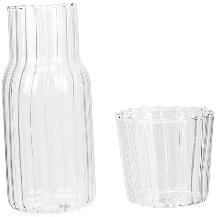Garneck Jarra De Vidrio Transparente Multifunción Para Dormitorio Escritorio Sala