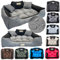 KING DOG Hundebett sehr Grosse Hunde Waschbar Orthopädisches 3XL 145 x 115 cm Hundekissen Haustierbett Hundekorb Hundecouch mit Hohem Rand Wasserdicht Material Silikon Füllung Grau