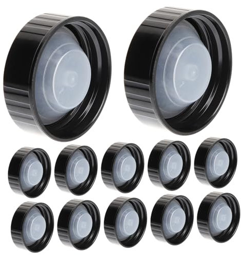 AUTSUPPL 12pcs Screw Caps for Bottles Airtight Lids for Wine Jugs and Containers Prevent Liquid Leakage for Home Brewing and Cosmetics