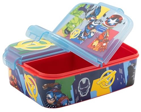 Fiambrera infantil múltiple con 3 compartimentos de Los Vengadores