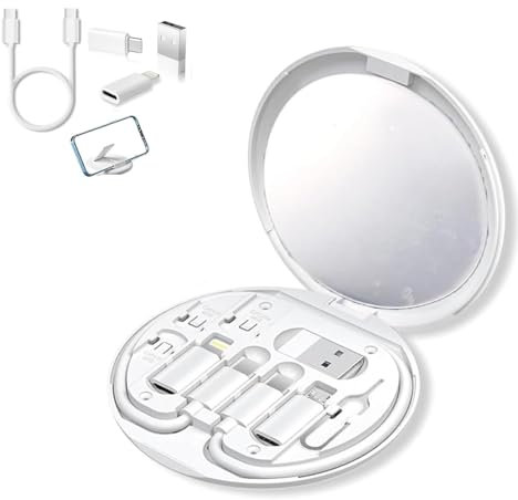 Multi USB Adapter Kit, USB to Type-C, to Micro, USB-C to IOS Adapter, Type-C to C Charging Cable, Conversion Set for SIM Card Storage, Phone