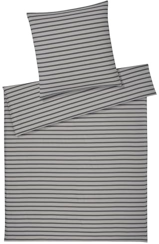 elegante Soft-Flanell Bettwäsche Inverness Kiesel
