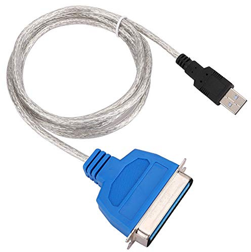 Cryfokt 1284 Druckerkabel-Adapter, USB-auf-Parallel-Port-Kabel für 98/XP/Vista, Ideal für Wohnzimmer/Schlafzimmer