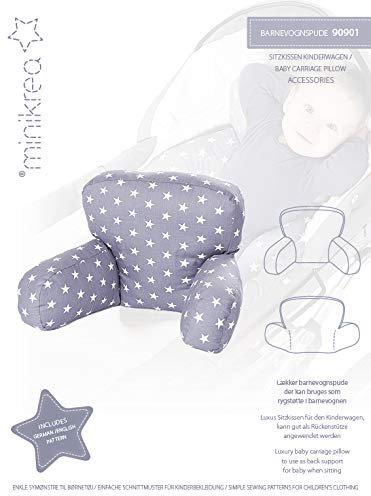 MAGAM-Stoffe Papier-Schnittmuster Baby Sitz Kissen für den Kinderwagen, Babydecke, Schnuffeltiere und Greiflinge inkl. Aufnäher Enno