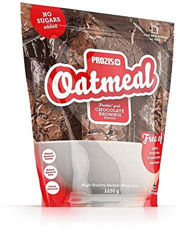 Prozis Oatmeal Avena Integrale, 1250 g, Brownie al Cioccolato