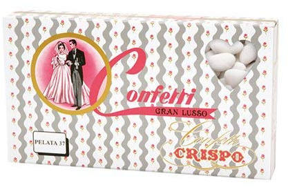 CONFETTI CRISPO | Mandorla Classica | PELATA REGINA 350 | Bianco | 1 Kg