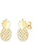 Elli Ohrringe Damen Ananas Frucht Sommer in 925 Sterling Silber vergoldet