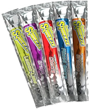 Sqwincher Sqweeze - Reposición de electrolitos para congelar Pops, sabores surtidos, 10 por paquete