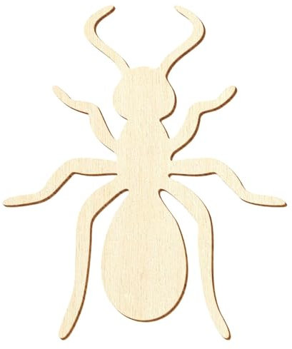 Holz Ameise - 5-50cm Höhe - Basteln Deko, Größe:8cm, Pack mit:10 Stück
