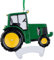 Personalized Green Tractor Ornament for Christmas Tree Decoration