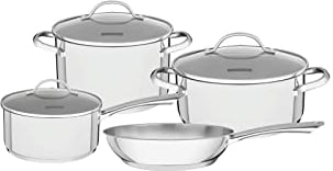 Tramontina Stainless Steel 4 Pcs. Cookware Set