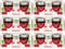 Duftkerze im Glas Macaron Cherry mit Deckel, 12er Pack mit je ca. 7 Std. Brenndauer, Ø6cm, Raumduft als Geschenk, Kerze als Dekoration