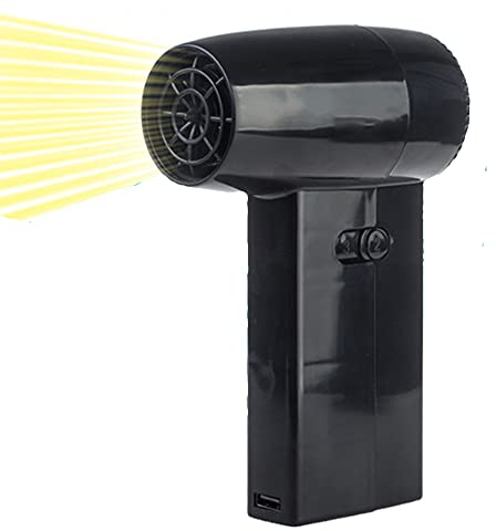 Cordless Hair Dryer, Handheld Wireless Hair Dryer, Mini Small Blow Dryer with 450W Powered by Lithium Battery USB Output Port 50° Constant Temperature Technology for Outdoor/Travel/Drawing (Black)