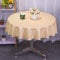 XQSSB Tischdecke Jacquard Tischwäsche Verdickung Lotuseffekt Tischtücher mit Zarten Pastelltönen Goldener Runder Durchmesser Von 180 cm