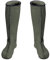 3Kamido Calze per Stivali in Feltro, Verde Oliva 35/36 Scarpe Interne per Stivali in Gomma, 36-50, Lunghe, Calza Donna, Uomo, Inserto riscaldante in Feltro, Calze Termiche