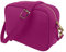 JOPHY & CO. Borsa a Tracolla Spalla in Vera Pelle con Chiusura Cerniera per Donne cod.5275 (Small, Fucsia)