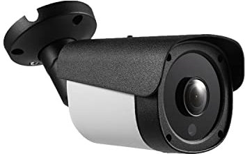 REVODATA 5MP POE IP Camera,UltraHD Metal Bullet Type Security Camera, Outdoor IP65 Waterproof, 10M IR Night Vision, 1.44mm Fisheye Panoramic Lens, Motion Detection (I542-P)