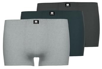 Ceceba Herren Pants, Elastan, Baumwolle, Single Jersey, grau, Uni, 3er Pack 7