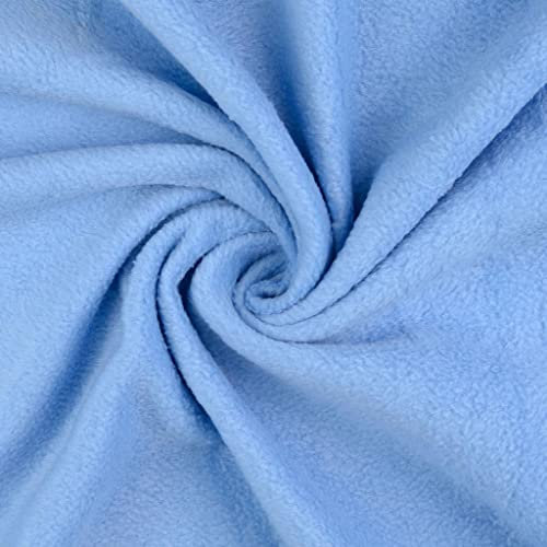 Polarfleece Antipilling ARTHUR von Stofftreff Santi®-0,5 m Schritte -64 x Uni Farben - Kuschelfleece -Meterware - Fleece Stoff- 400g/m- Decken, Nähen (Taupenblau-5029-arthur)