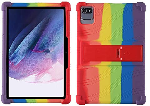 YHFZR Hülle für MB1001 Tablet 10.1, Leicht Silikon Hülle mit Standfunktion für Moderness MB1001/Okaysea 10.1 Tablet,HAPPYBE/ANYLAKE/Freeski OLEXEX Bestski/Velorim/CZZ/ZZB 10 Zoll, Bunt