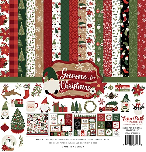 Echo Park Collection Kit 12X12-Gnome For Christmas -FC290016