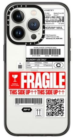 CASETiFY Compact iPhone 14 Pro Case [2X Military Grade Drop Tested / 4ft Drop Protection] - PP-0008 - Clear Black