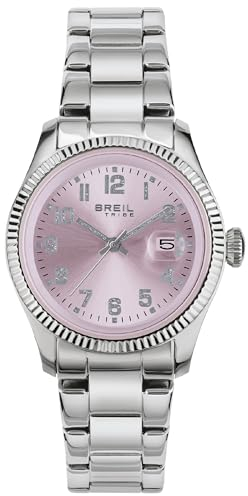 Breil, Collezione Classic Elegance, Orologio Donna, Movimento al Quarzo Solo Tempo, con Cinturino in Acciaio, Quadrante Rotondo, Chiusura Déployante, Diametro 30 mm, Color Soft Pink