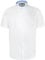 D555 Men's Plus Size James Basic Oxford Short Sleeve Shirt in White 6XL