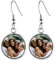Supcare Junge Ohrringe Damen Rund-Form mit Foto Text Custom Männer Witzig Mode Casual Ohrstecker Edelstahl Ohrschmuck Boho Sommer Liebeskind Modeschmuck Silber Ohrringe für Freudin Vater