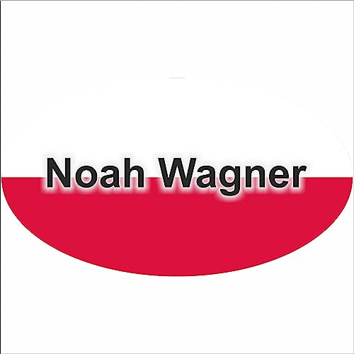 Kiwistar Klebeetiketten - Aufkleber - Fahne - Flagge - Polen - 10x6,6 cm - mit Wunschtext - Name - personalisiert - Namensaufkleber - Autoaufkleber - Racing