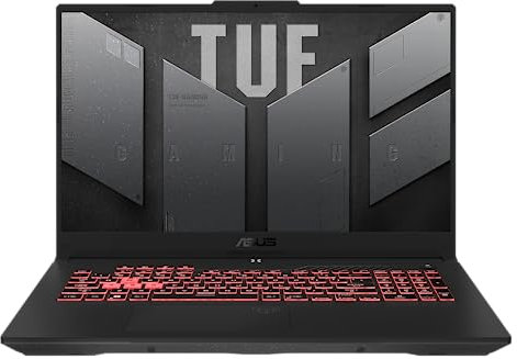ASUS TUF Gaming A17 FA707RM-HX005W - Ordenador portátil para videojuegos (17,3, FHD (1920 × 1080), nivel IPS, 16:9, 144 Hz, AMD Ryzen™ 7 6800H, 16 GB DDR5, 512 GB PCIe Gen3 M.2 SSD, NVII DIA® GeForce