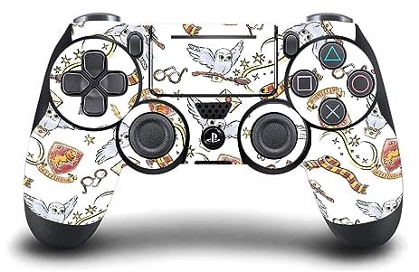 Head Case Designs Offizielle Harry Potter Hedwig Eulen Muster Grafiken Vinyl Haut Gaming Aufkleber Abziehbild Abdeckung kompatibel mit Sony Playstation 4 PS4 DualShock 4 Controller