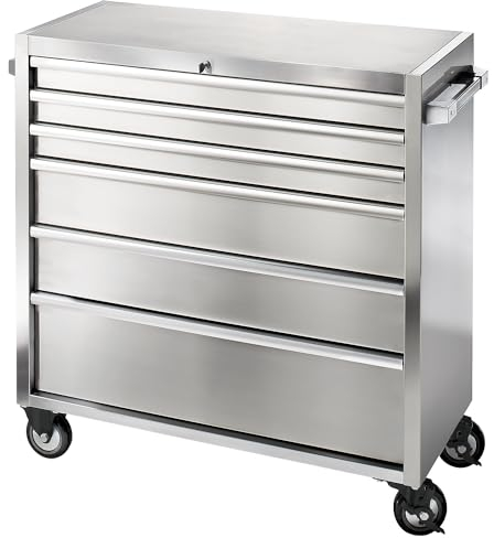 Kaiser + Kraft Edelstahl-Schubladenrollwagen