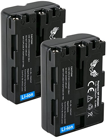 2X SK Akku Ersatz für Sony NP-FM500H |- 1400mAh -| Akku NP-FM500 NP-FM55H Sony Alpha 77 99 II A68 A77 A99 II DSLR A580 A850 A900 / VG-C77AM VG-C99AM