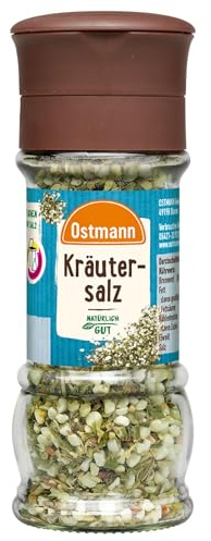 Ostmann Gewürze - Kräutersalz Mühle | Mischung aus Speisesalz, Tomaten und ausgewählten Kräutern | Ideal zu Frischkäse oder Quark | 70 g in der Mühle