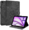 Rostsant Funda para iPad Air 13 2024/iPad Pro 12.9 Pulgadas Funda de Cartera de Cuero con Estampado de Diente de león para Libro con Ranura para Tarjetas para iPad Air 13 2024 13 Pulgadas Negro
