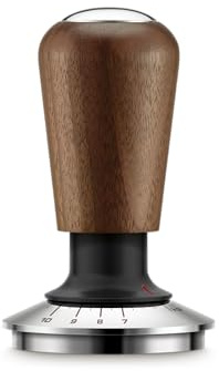 Breville BEA302WLW Force Gauge Tamper Espresso Tool, 58mm, Walnut
