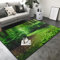 HATEGE Teppich Wohnzimmer 140 x 200 cm Waschbar Grüne Pflanzen, Outdoor Teppiche Kurzflor 3D Dschungel, Carpet Flauschig Grüne Pflanzen ZP1827