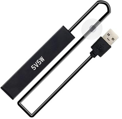 Kioriur Preriscaldatore per acquario, 5 W, riscaldatore per acquario, riscaldatore per tartarughe, automatico, design compatto, riscaldamento preimpostato, riscaldamento per tartarughe, termostato