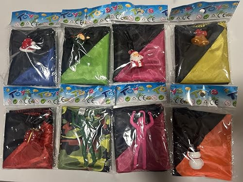 Fallschirmspringer Spielzeug Kleinigkeiten für Adventskalender Kinder Fallschirm Wurfspiel Kinder Mitbringsel Kinderkindergeburtstag Gastgeschenke Outdoor Spiele für Kinder (Weihnachtsausgabe)