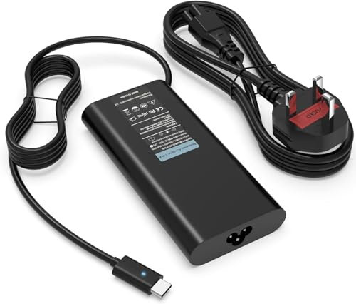 130W USB C Laptop Charger for Dell XPS 17 15 Business Laptop 130 watt dell power adapter