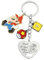 Krilucly Porte-clés Cartoon, porte-clés dessin animé personnalité, mignon porte-clés personnage, porte-clés enfants, porte-clés en silicone, enfants pour fêtes d'anniversaire cadeaux