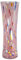 Vase Millefiori en verre de Murano rose fait main 19 cm de haut Venise Italie