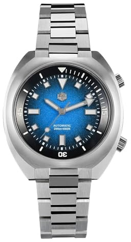 San Martin 42mm Compressor Diver Watch SN0066 Stainless Steel Stunning Gradient Dial (Gradient Blue)