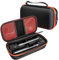 Hasaller EVA Wireless Microphone Case for JBL Party-Box Portable Travel Storage Box for Two Microphone System Black Protective Carrying Case Handheld Dual Mic Travel Bag