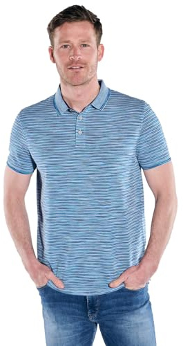 engbers Herren Herren Polo-Shirt meliert, Hellblau, 38924, Hellblau in Größe XXL