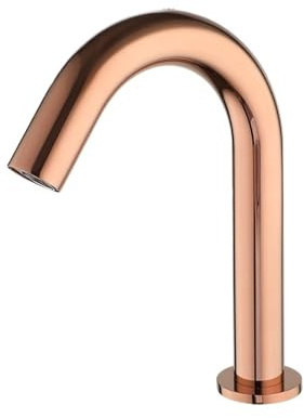 PEVAVFZMMY Nickel Brush Electronic Automatic Sensor Faucet Touchless Faucets Hands Free Bathroom Vessel Sink Faucets Mixer Taps 33cm faucet(Rose Gold 18cm)