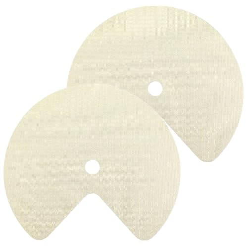 Flaroey 2Pcs Lazy Shelf Liner Circle Kitchen Liners Non Adhesive Cabinet Liners Non Slip Fridge Mats for Drawer Pantry 31Inch-A