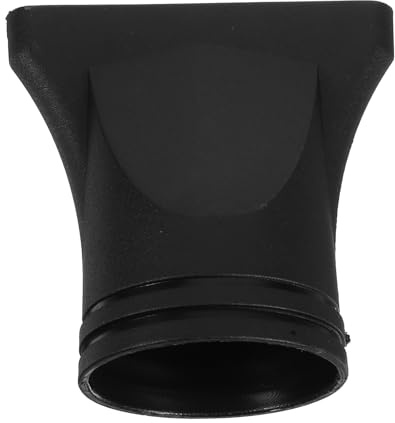 Plastic Salon Hair Drying Nozzle Attachment, Flat Blower | Hairdryer Attachment, Concentrated Airflow and Precision Styling, Black Plastic, Home Salon Use